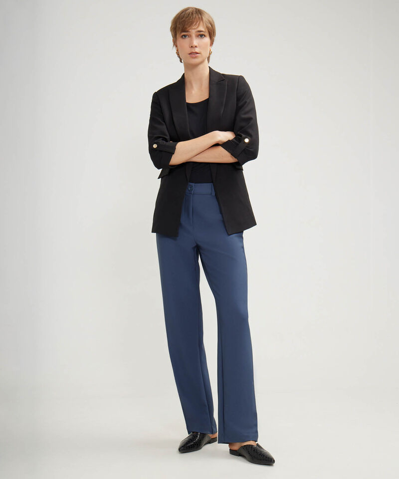 Blazer Unicolor Con Charretera