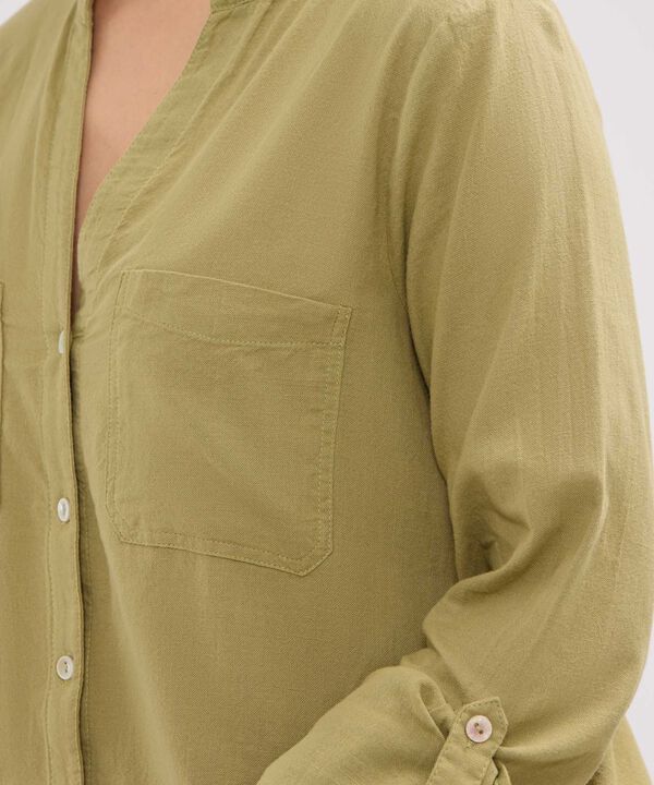 Blusa en Efecto Lino image number null
