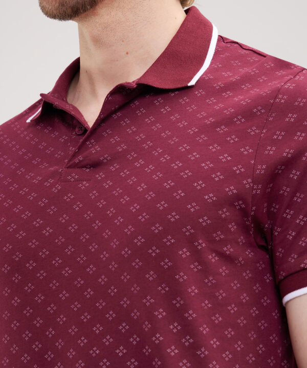 Polo Estampada, Cuello Tejido image number null