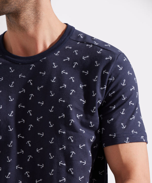 Camiseta Manga Corta Cuello Redondo Estampada image number null