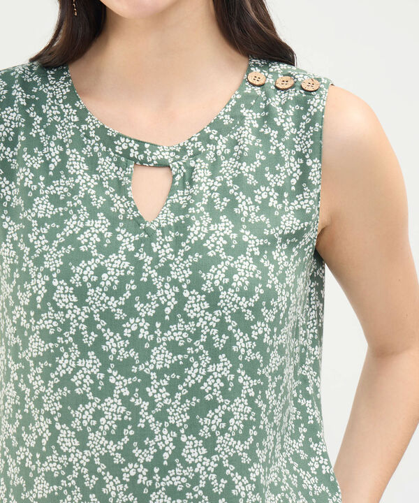 Blusa Estampada Manga Sisa image number null