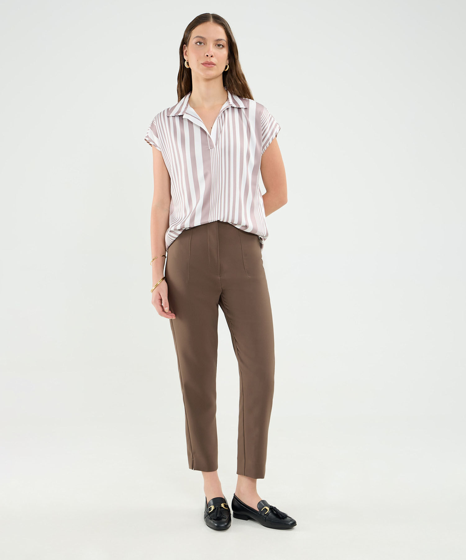 Pantalon Tiro Alto Para Mujer
