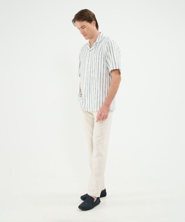 Camisa Resort Manga Corta Preteñida image number null