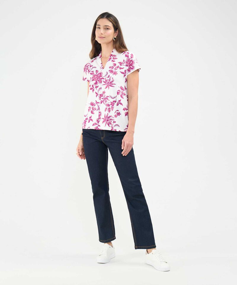Camiseta Estampada Cuello en V