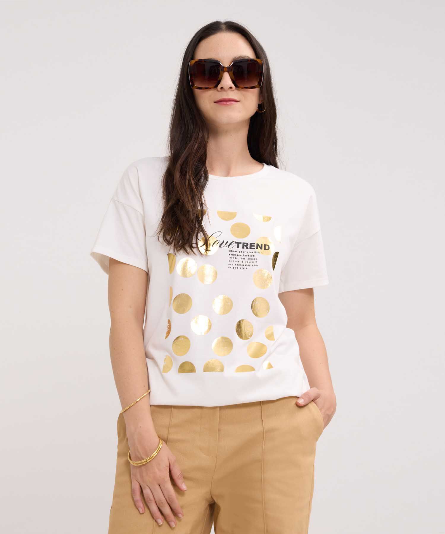 Camiseta Manga Corta Corrida Con Screen En Frente