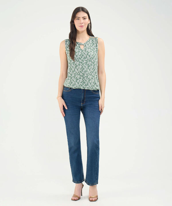 Blusa Estampada Manga Sisa image number null