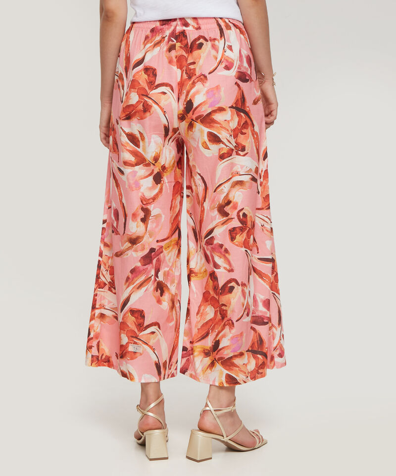 Pantalón Estampado Con Elástico Interno En Pretina