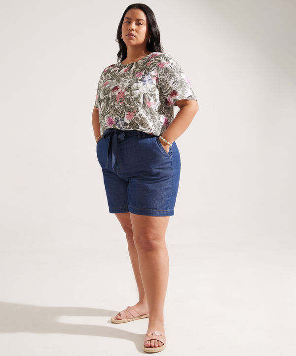 Blusa Manga Corta Estampada image number null
