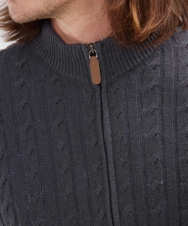 Saco Cuello Alto Con Cremallera image number null