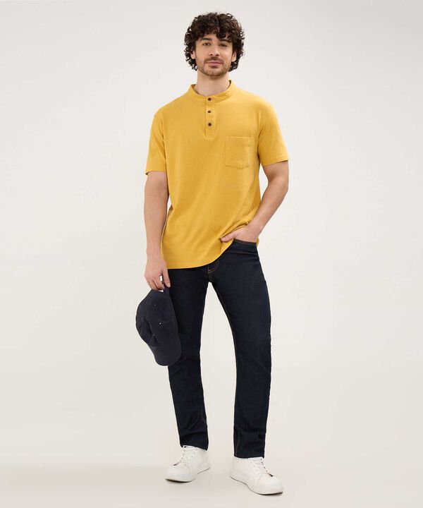 Camiseta Cuello Henley con Bolsillo image number null
