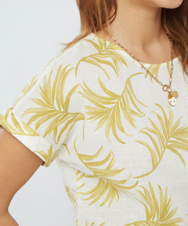 Blusa Manga Corta Corrida Estampada image number null
