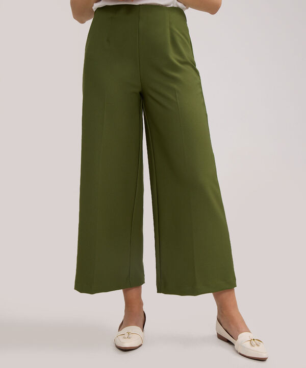 Pantalón Culotte Unicolor image number null